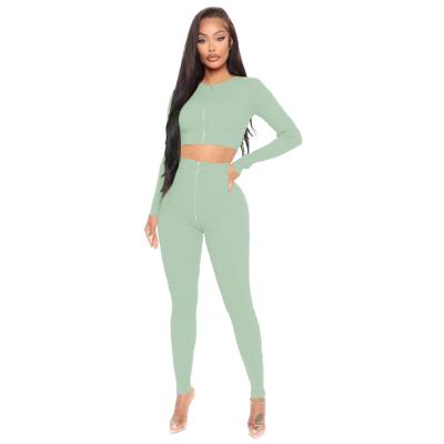 China Anti-pilling 2021 new arrival stylish two piece long sleeve bodycon plus size drop sweatsuit tracksuit women sets for sale