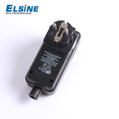 China Residential / General Purpose 30ml 16A European PRCD Portable Residual Current Socket for sale