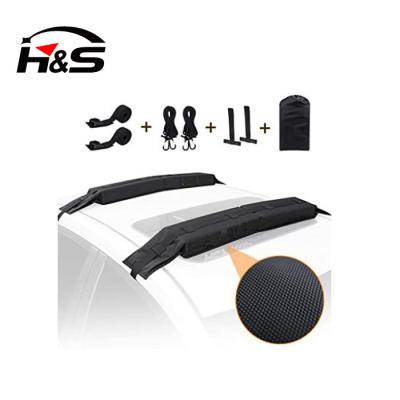 China 600D Polyester+ PVC+ EPE Universal Soft Roof Rack Pads For Ladder Kayak /Surfboard /SUP /Canoe Roof Rack for sale