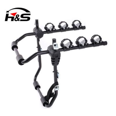 China Luxury Steel Car Trunk Rear Mount 3-Bike Carrier for sale