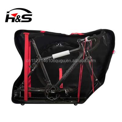 China Waterproof Folding Bike Bag Thick Road Bicycle Travel Case for sale