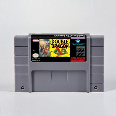 China Playing Game Dual Dragon V - Shadow Falls USA Version NTSC 16 Bit Battery Save RPG Game Cartridge For SNES for sale