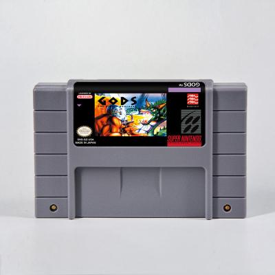 China Game Gods USA Version NTSC 16 Battery Save RPG Bit Game Cartridge For SNES for sale