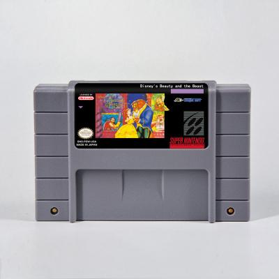 China Game Beauty And The Bitten Beast USA Version NTSC 16 Battery Save RPG Game Cartridge For SNES for sale