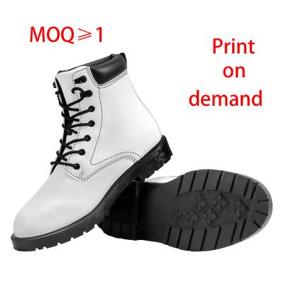 China MOQ 1 Round Pair LOGO Boots Women Shoes Customized 2021 PU Boots Women Boots Custom LOGO for sale