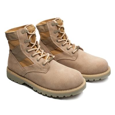 China Factory Supply Durable Faux Suede Sand Tactical Boots Army Shoes Combat Boots For Men for sale