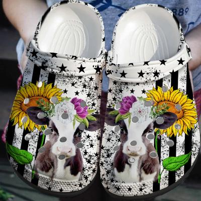 China Custom Printing Unisex Soft Round Clogs Dropshipping Shark Sandals Indoor Outdoor Clogs for sale