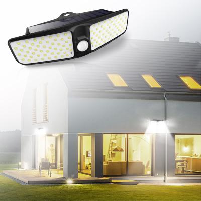 China Amazon Garden Hot Selling 100 Led Solar Wall Light With Motion Sensor for sale