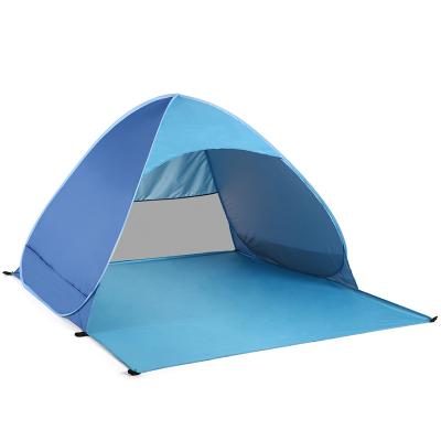 China Portable Small Folding Tent Beach Tent Sun Shade Canopy Wind Proof Extended Type Mini Beach Umbrella Tent Personal Sun Protection for sale