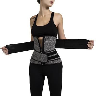 China Adjustable Women Neoprene Sauna Shaper Waist Trainer Sweat Slimming Corset Belt For Women Weight Loss Compression Trimmer Workout Fitness for sale