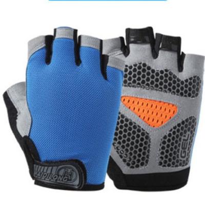 China New Comfortable Recycling Anti-sweat Sports Gloves Men Women Half Finger Anti-Slip Gloves Breathable Cycling Bicycle Riding Gloves for sale