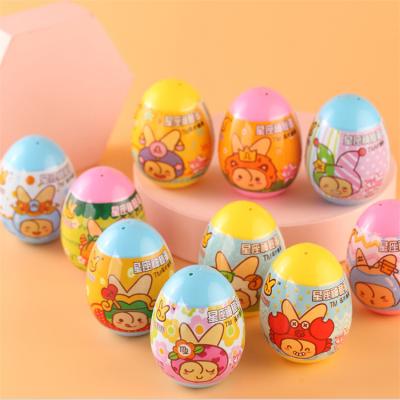 China Plastic & Candy New Arrival Surprise Egg Cartoon Toy Compressed Candy Children Candy Toys for sale