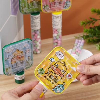 China Plastic & Candy Maze Cube Labyrinth Big Month Duck Maze Promotion Game Toy With Candy For Sales for sale