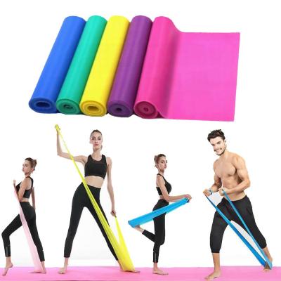 China Eco-Friendly Fitness Gym Exercise Pilates Stretch Band Set Pull Up Resistance Band For Home Physical Therapy Fitness for sale