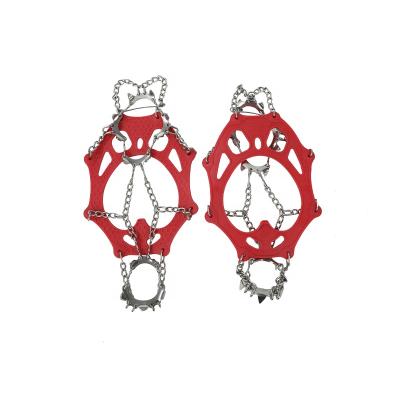 China Insulative China 13 Spikes Ice Cleats Anti Slip Ice Snow Traction Cleats Cleats Ice Snow Grippers Cleats For Shoe Winter Climbing for sale