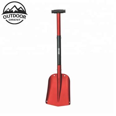 China Utility Car Edition Snow Anodizing Finish Portable Telescopic Aluminum Adjustable Extended Shovel for sale