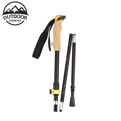 China Nordic Walking Shockproof Aluminum Folding Trekking Adjustable Folding Canes Mountaineering Poles for sale