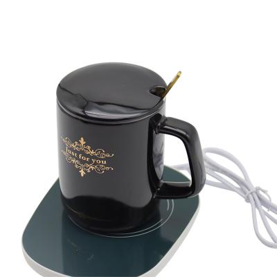 China Best Wholesale Viable 55 Degree Constant Temperature Warm Cup Ceramic Coffee Mug Thermostat Mug for sale