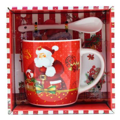 China Viable Hot Selling Christmas Mug China Supplier Ceramic Fine Porcelain Christmas Mug Ceramic Mug for sale