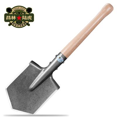 China Camping Shovel Light Weight Wood Handle Car Emergency Shovel Garden Outdoor Shovel OEM Customized for sale