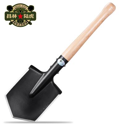 China Camping Shovel Light Weight Wood Handle Car Emergency Shovel Garden Outdoor Shovel OEM Customized for sale