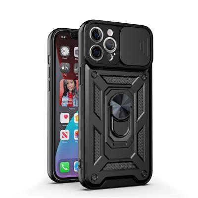 China Shockproof For iPhone 13 Max Camera Cover Kickstand Military Pro Grade Ring Stand Shockproof Heavy Duty Mobile Phone Protective Case for sale