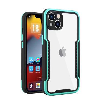 China Good Quality Shockproof Shockproof Phone Case For iPhone 13 Pro Acrylic TPU Transparent Silicone Max 2 in 1 Smartphone Back Cover for sale