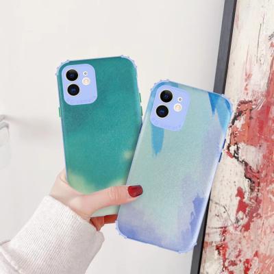 China 2021 New Case Protectors For Samsung S21 Plus Case Cute TPU Soft Protective Case For Samsung S30 Ultra Watercolor Art Phone Cover for sale