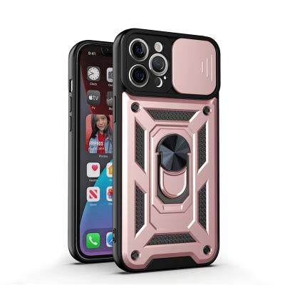 China Shockproof For iPhone 13 Max Pro Case Military Grade Add Drop Tested Protective Case Kickstand Armor Ring Camera Protective Case for sale