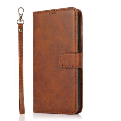 China Luxury Shockproof PU Leather Detachable 2 IN 1 Magnetic Wallet Flip Phone Case for sale