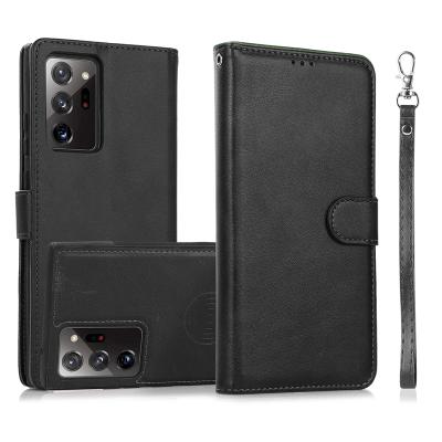 China Shockproof 2 in 1 Detachable Magnetic Flip Cover with Card Slots Kickstand Leather Case for Samsung A32 A42 Wallet Case for Samsung S21 for sale