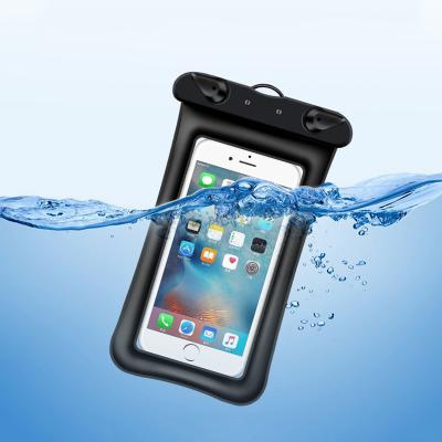 China Security Mobile Phone PVC Waterproof Bag Airbag Protector Sealed Floating Transparent Case For iPhone 12 Pro Max Waterproof Airbag for sale