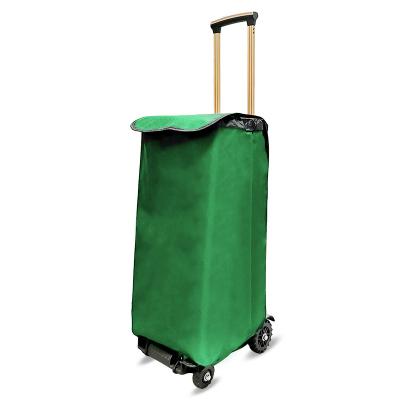 China BAOYU Folding Shopping Bag Folding Trolley Luggage Trolley Hand Folding Wheeled Mobile Shopping Trolley for sale