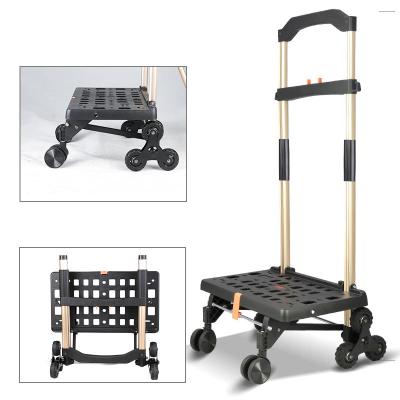 China BAOYU 3 Wheel Folding Shopping Trolley Vegetable Bag Used Supermarket Shopping Trolleys For Sale for sale