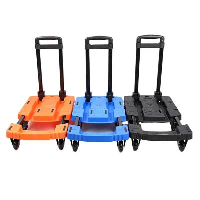 China Household Transoprt BAOYU six wheel 2.5 inch skateboard wheel folding platform trolley hand cart for sale