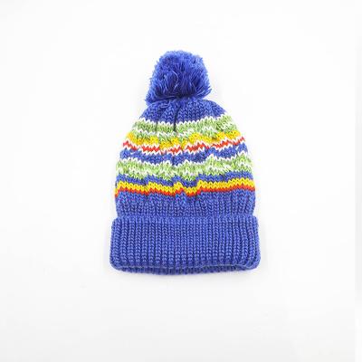 China COMMON Simple But Super Soft Winter Fashion Design Warm Fur Hats Pom Pom Knitted Hat Beanie Cap for sale