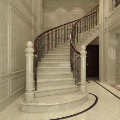 China Customer's Reuqest Luxury Marble Stairs Decoration Home Stairs Step Tiles for sale