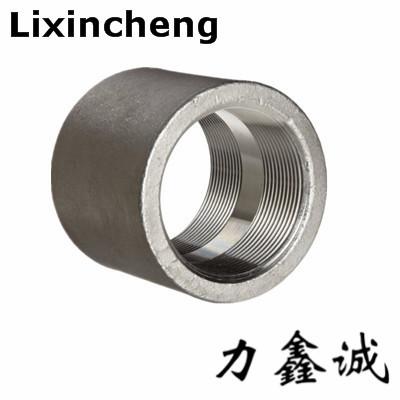 China Stainless steel pipe fittings full Coupling closed coupling thread Coupling CNC machine products NPT/BSP for sale