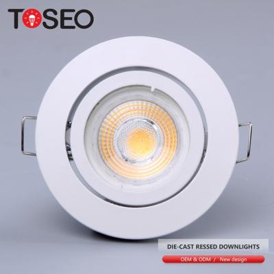 China Good quality modern lighting fixtures cob down light gu10 led adjustable die casting aluminum recessed led spotlight for sale