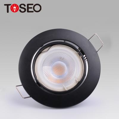 China TOSEO Modern Customized Modern Led Ceiling Lights Recessed GU10 Angle Adjustable Die Cast Aluminum Downlights for sale