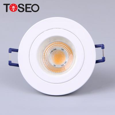 China Modern TOSEO Customized Good Quality Pure Aluminum Ceiling Light LED Recessed GU10 Downlights for sale