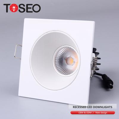 China Modern Hot Selling Europe IP65 GU10 Fireproof Ceiling Downlights 10w With Heatsink Recessed COB Led Ceiling Downlight for sale