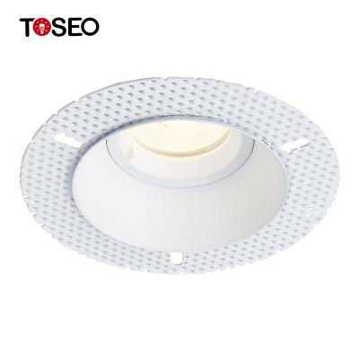 China TOSEO Modern Customized Modern Led Ceiling Light Adjustable Recessed Anti-Glare ip65 Waterproof Trimless Downlight for sale