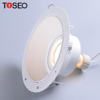 China Modern Europe Best Selling High Quality Ceiling Light Matrix Cast Aluminum MR16 GU10 Fixed Recessed Round LED Trimless Downlight for sale