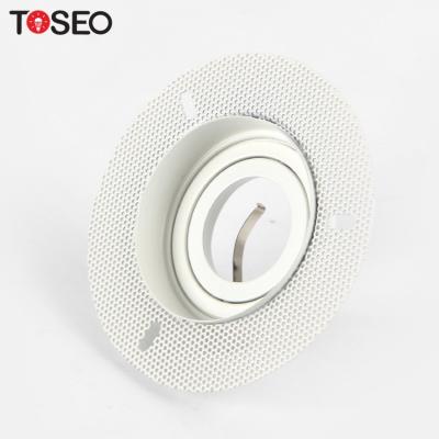 China Customized Modern TOSEO Led Recessed Aluminum Bezels Light Housing Super Slim Anti Glare Downlights for sale