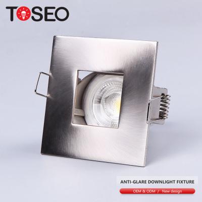 China Modern Commercial Home Indoor Featured Goods Led GU10 Die Casting Aluminum Recessed Square Downlight for sale