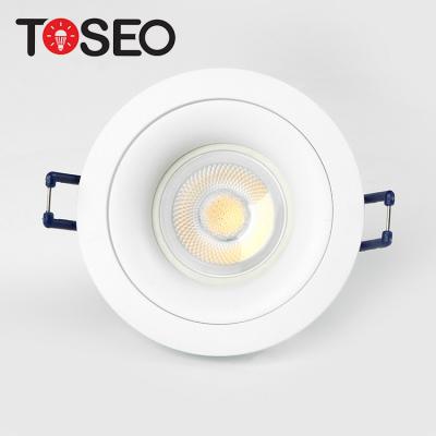 China Modern White Commercial Hotel Mr16 80Mm Cut Out Anti Glare Recessed Downlight for sale