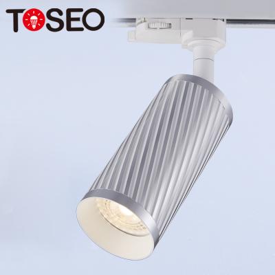 China TOSEO good quality modern pure aluminum exterior mounted led ceiling light track light GU10 spotlight for sale