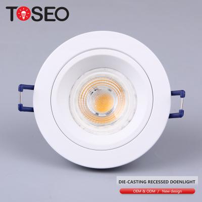 China Good Quality Modern European Pure Aluminum Sound Down Light LED GU10 Ceiling Lamp Recessed Downlights for sale