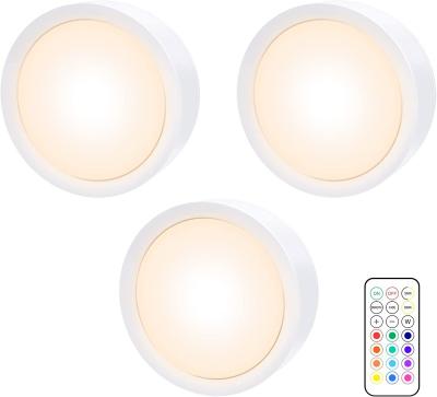 China Modern Battery Operated Color Changing Dimmable To Promote Remote Control Puck Light for sale